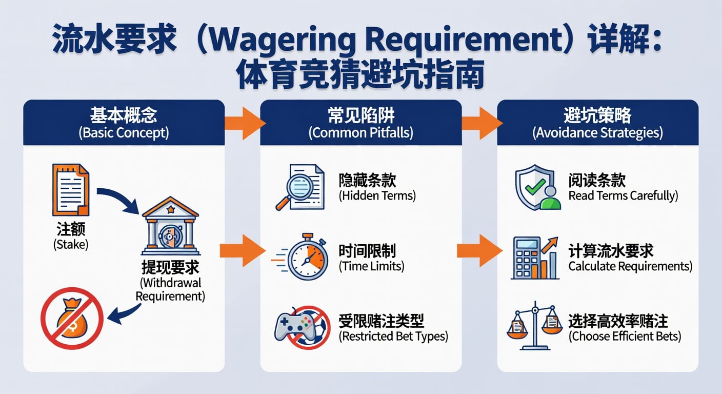 流水要求 wagering requirement：体育投注玩家必须看懂的规则